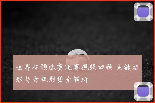 世界杯预选赛比赛视频回顾 关键进球与晋级形势全解析