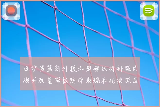辽宁男篮新外援加盟确认将补强内线并改善篮板防守表现和轮换深度